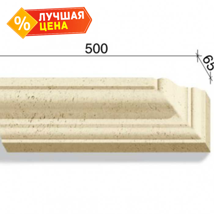 Угловой элемент для наличников и карнизов White Hills Тиволи 720-04, 500х65х130