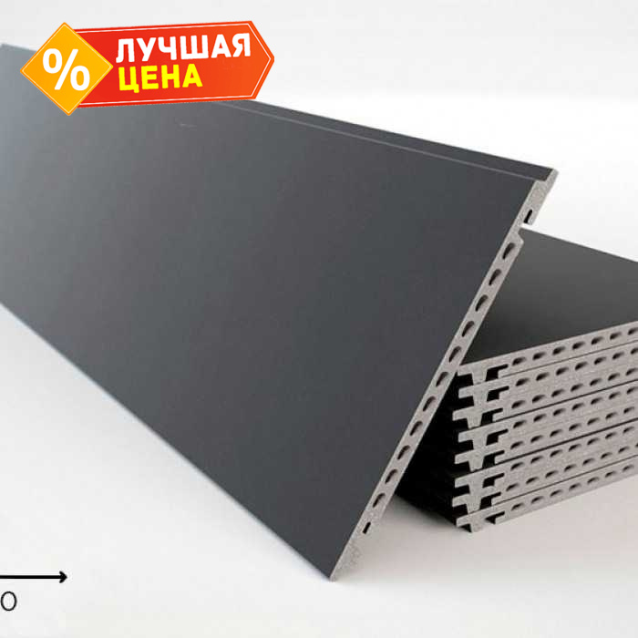 Керамогранитная плита FAVEKER GA16 для НФС, Negro, 1000х250х18 мм