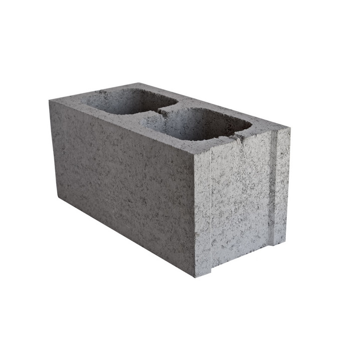 Блок керамзитобетонный стеновой  2-х пустотный М-50 390х188х240 мм