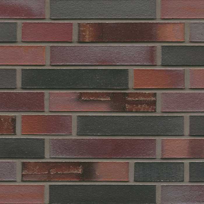 Кирпич клинкерный Muhr 29 S Schwarzblau-bunt Spezial гладкий, 290х90х52 мм