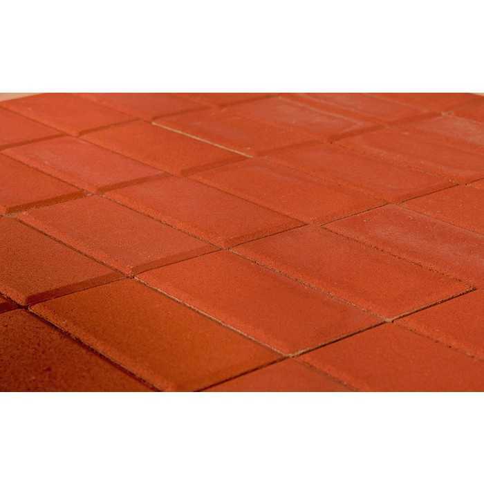 Плитка тротуарная BRAER Прямоугольник красный, 200х100х40 мм