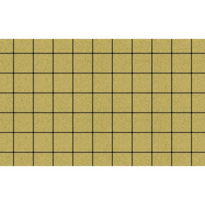 Плитка тротуарная Квадрат (ЛА-Линия) Б.3.К.6 гладкий желтый 100х100х60 мм