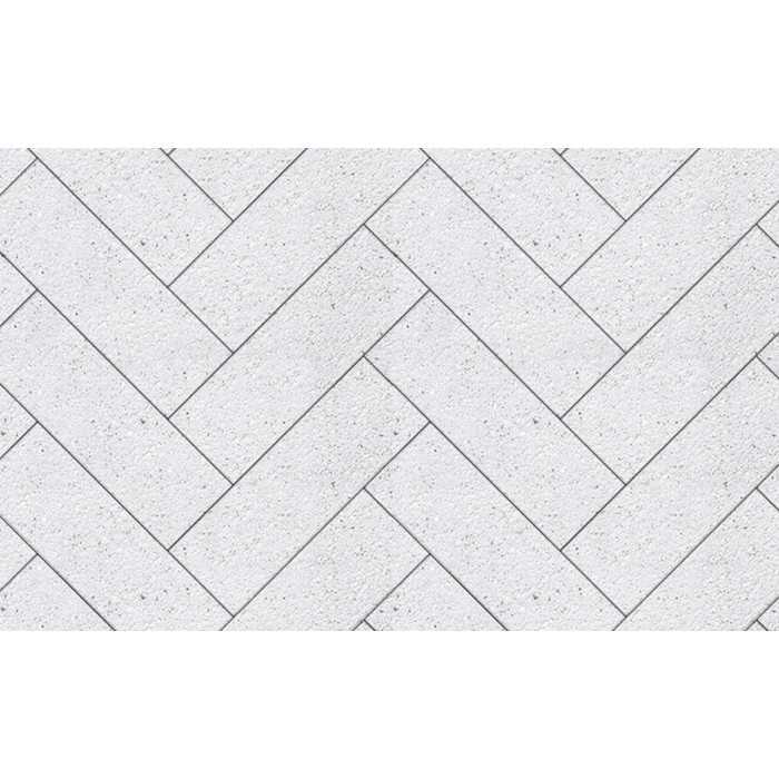 Плитка тротуарная Паркет Б.6.П.8 Стоунмикс белый 600х200х80 мм